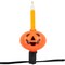 Northlight Jack O' Lantern Halloween Bubble Lights - 6' - Black Wire - 7ct